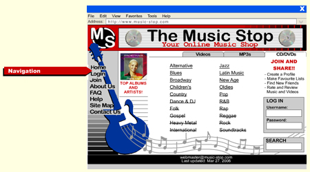 Webpage Navigation